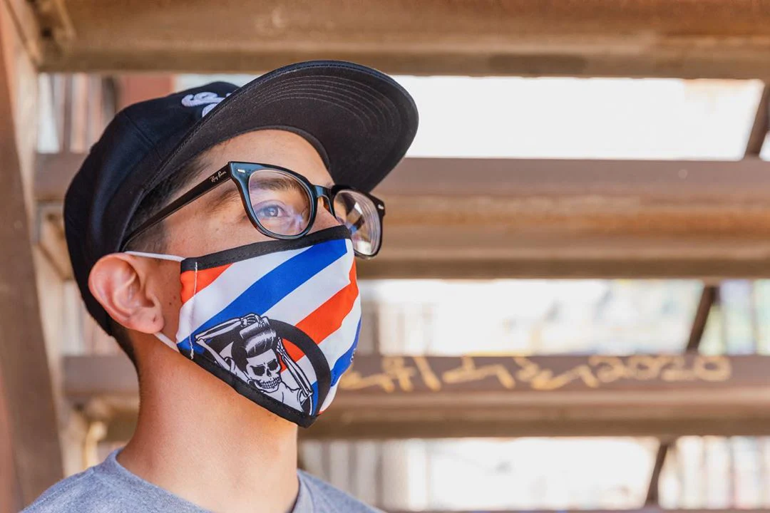 Barber Pole Face Mask - Image 6
