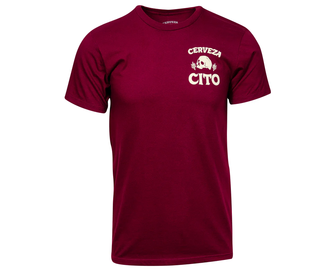 Cerveza Cito Tee - Burgundy - Image 2