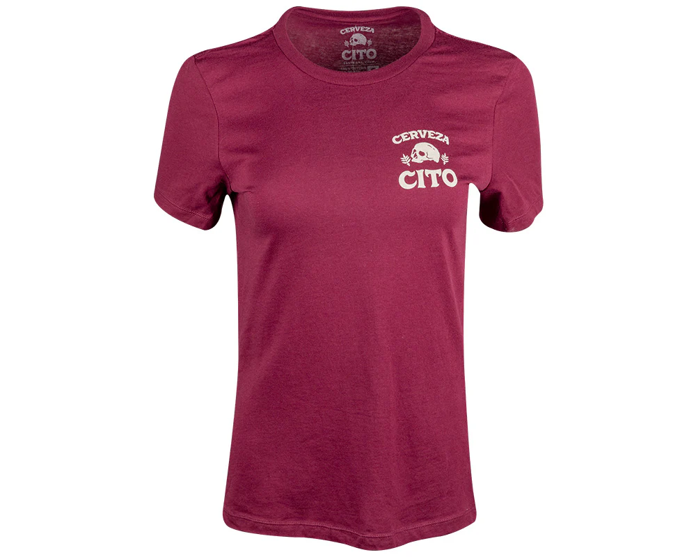 Cerveza Cito Women's OG Tee - Maroon - Image 2