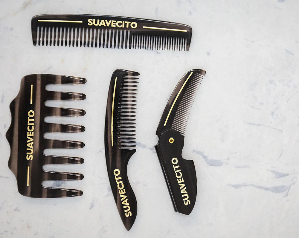 Deluxe Handle Beard Comb - Black - Image 3