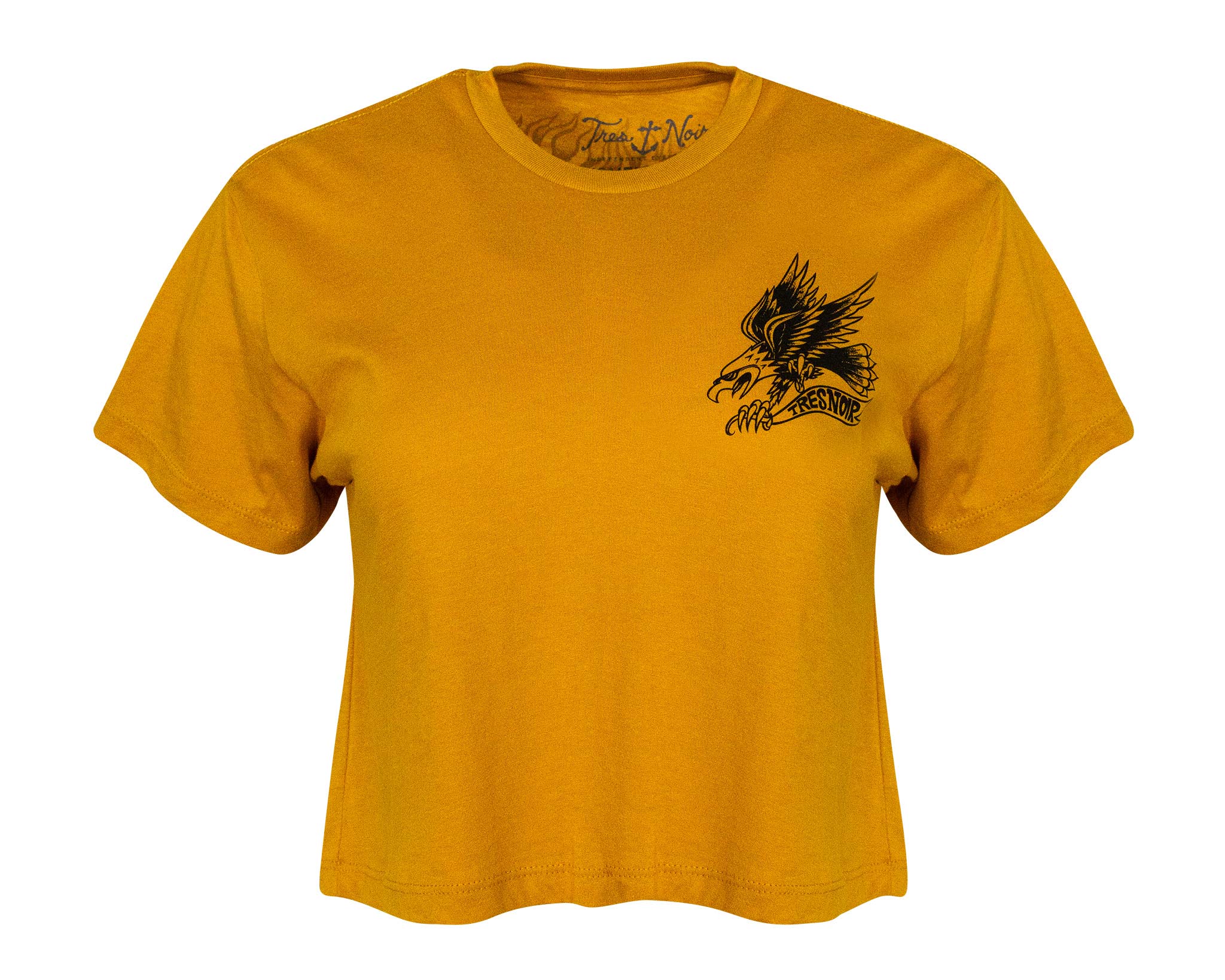 Eagle Womens Crop Top Mustard - Image 2