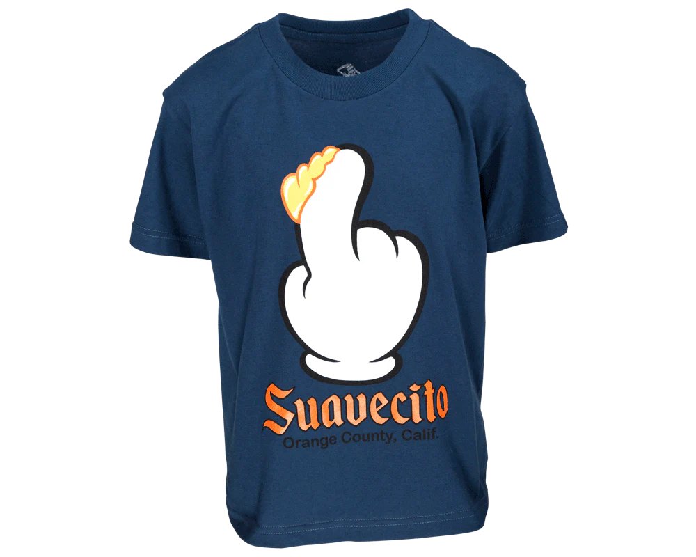 Finger Scoop Blue Tee