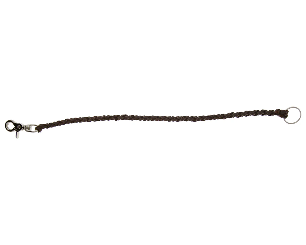Leather Wallet Chain - Antique Brown - Image 4