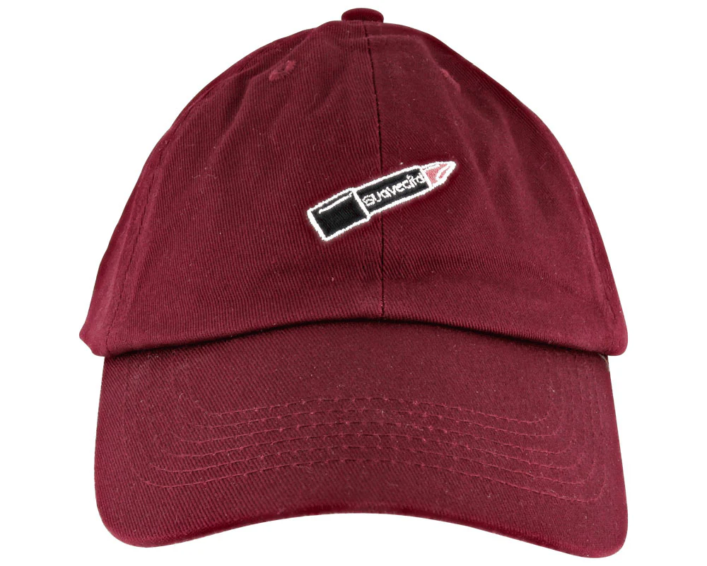 Lipstick Dad Hat - Burgundy - Image 2