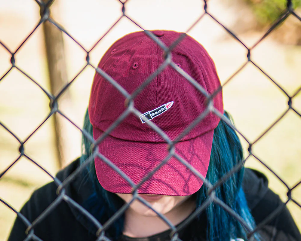 Lipstick Dad Hat - Burgundy - Image 4