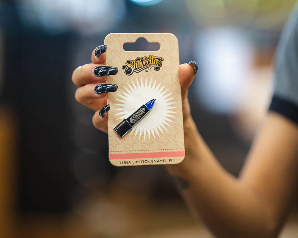 Luna Lipstick Enamel Pin - Image 3