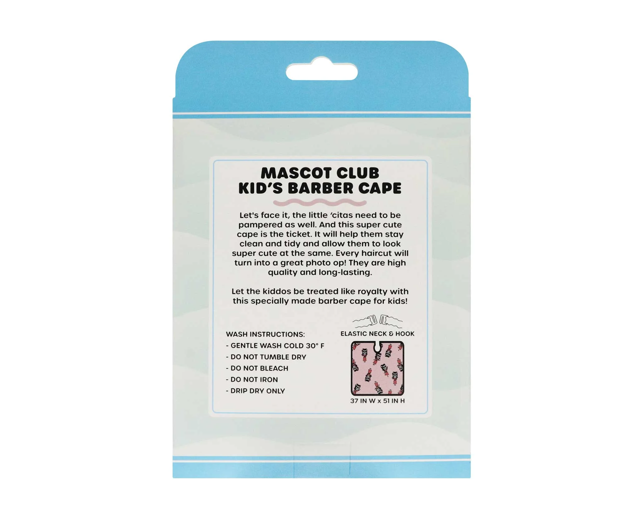 Mascot Club Kid’s Barber Cape - Pink - Image 4
