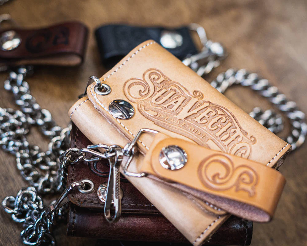 Men's Tri-Fold Chain Wallet - Natural - Image 5