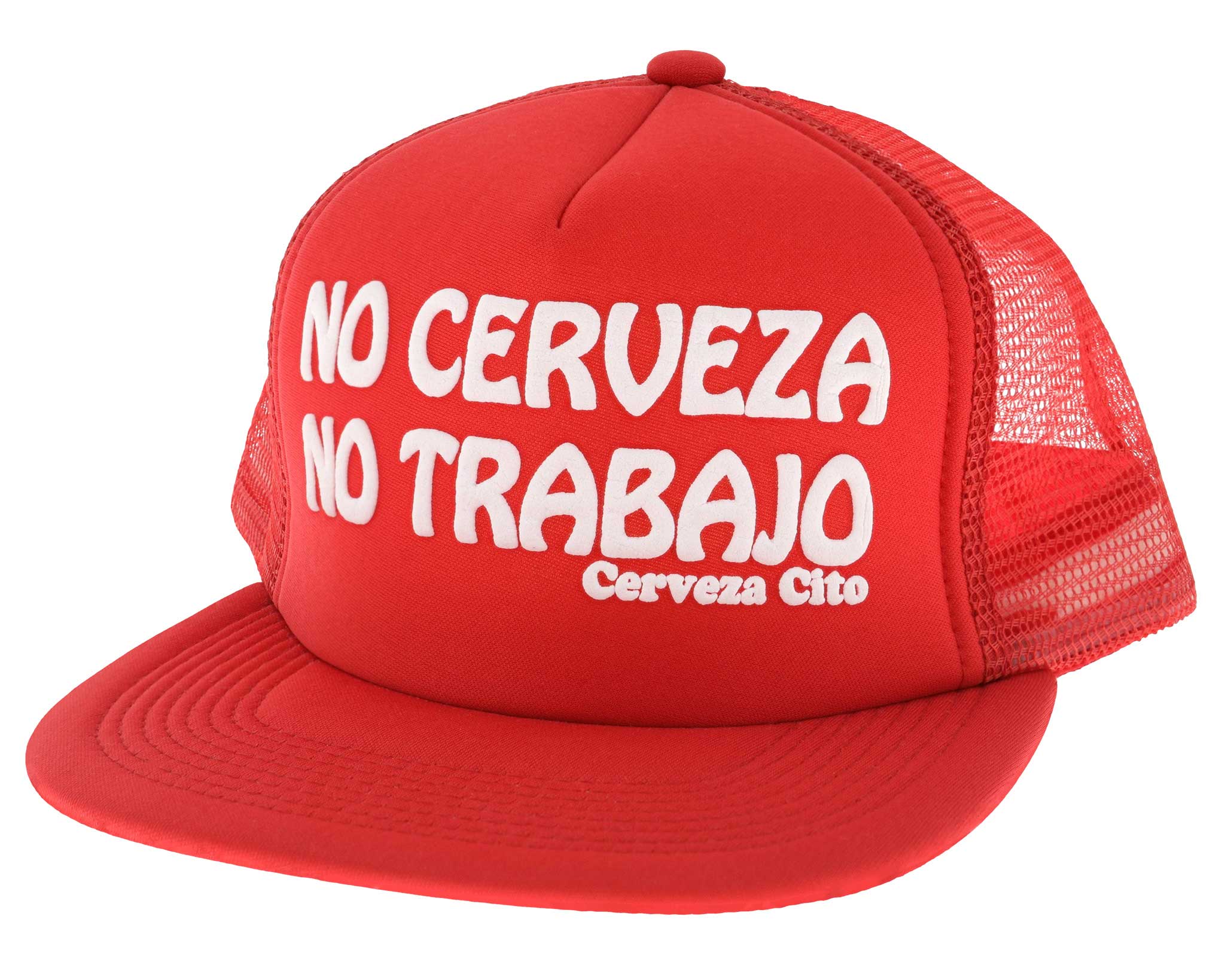 No Cerveza Puff Print Hat - Image 3