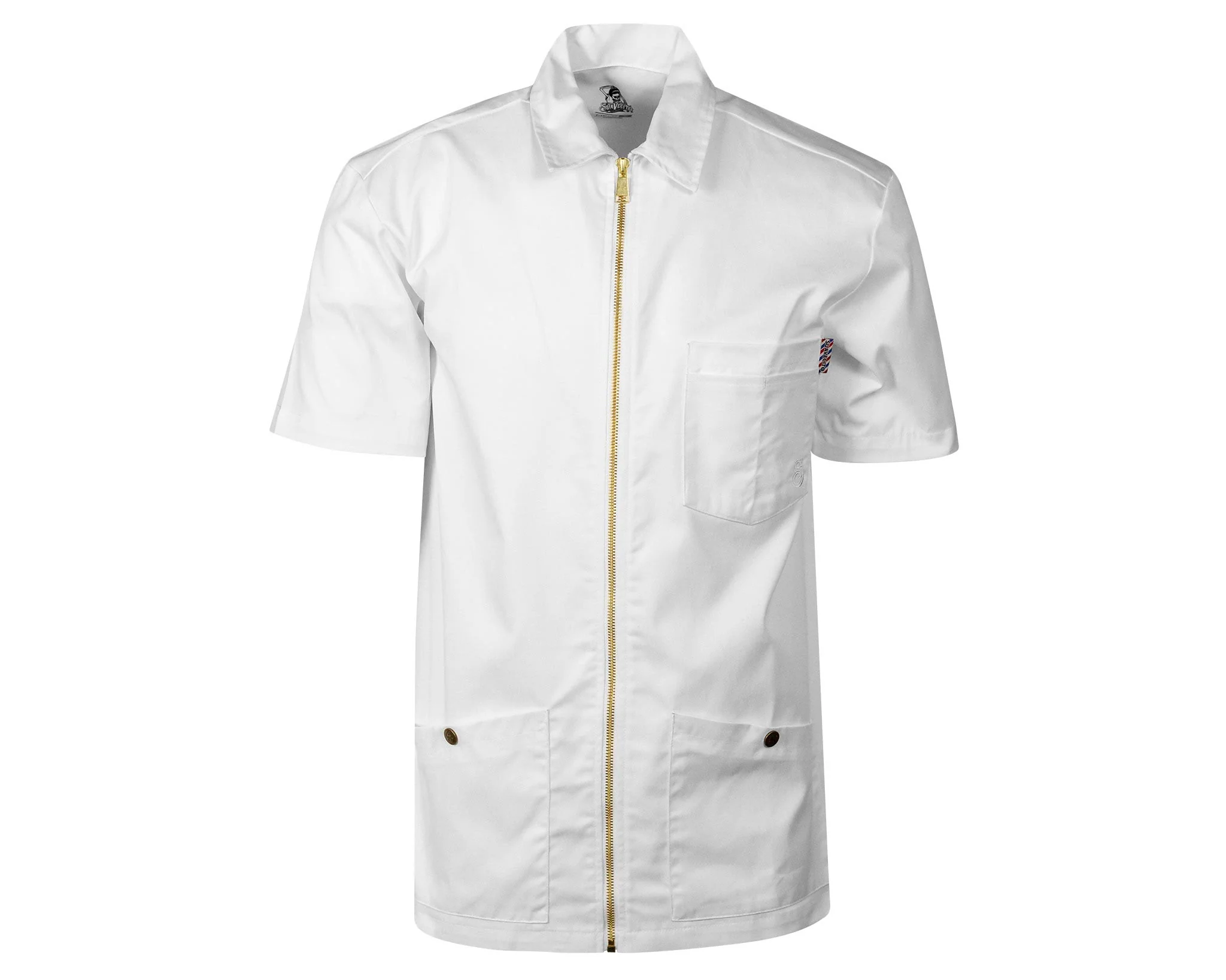 OG Barber Smock White