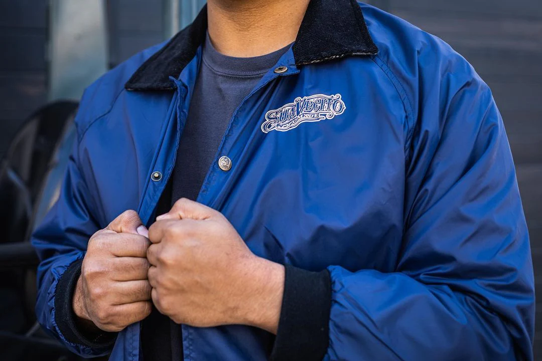 OG Flannel Lined Windbreaker - Navy - Image 4