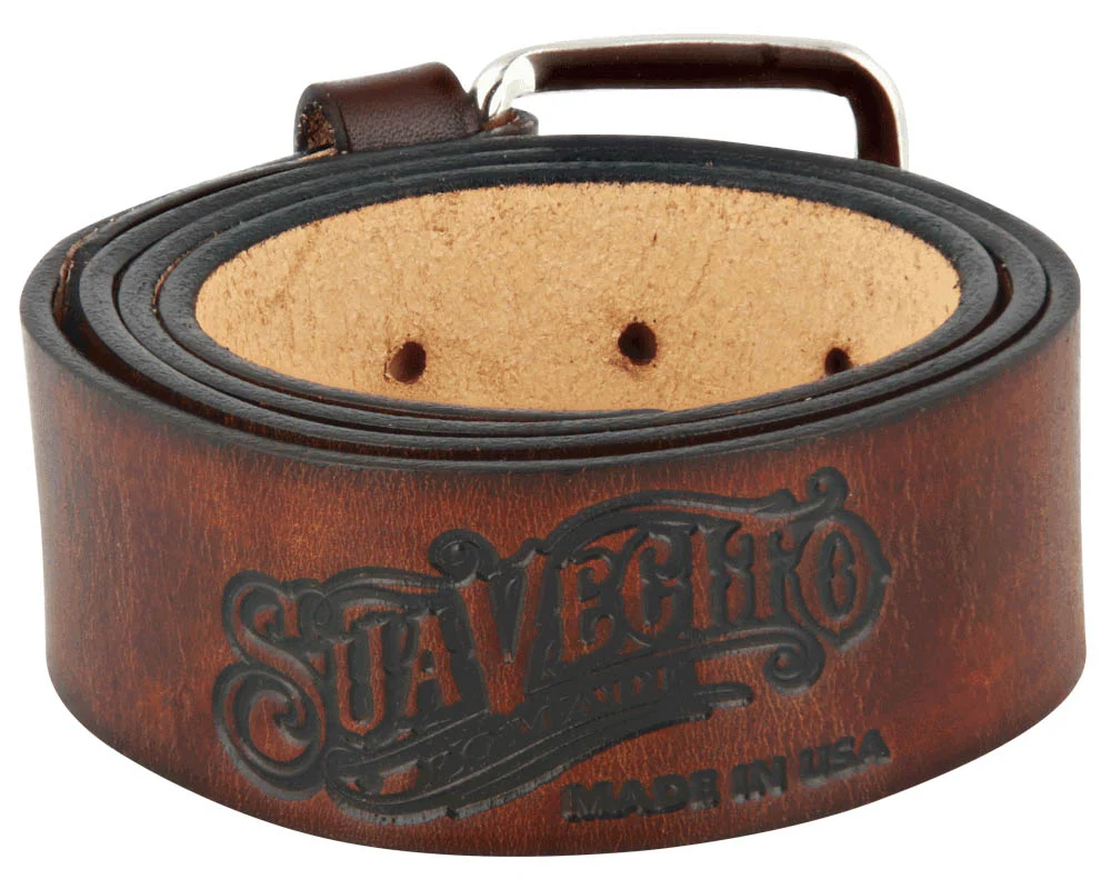 OG Script Leather Belt - Antique Brown - Image 3