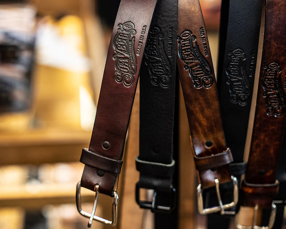 OG Script Leather Belt - Black - Image 4