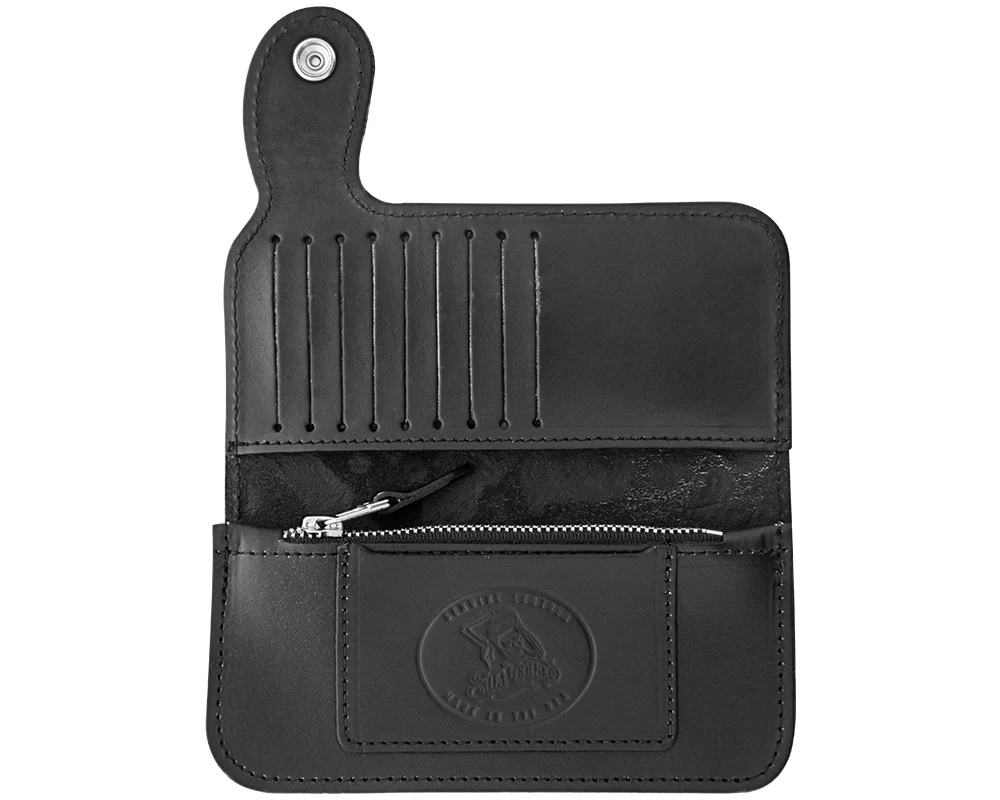 Patterned Chain Wallet - Black - Image 3