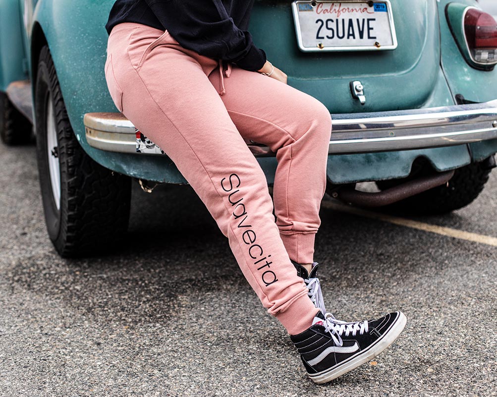 Premium Terry Joggers - Pink - Image 4