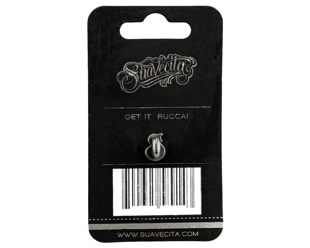 Round Suavecita OG Logo Enamel Pin - Silver - Image 2