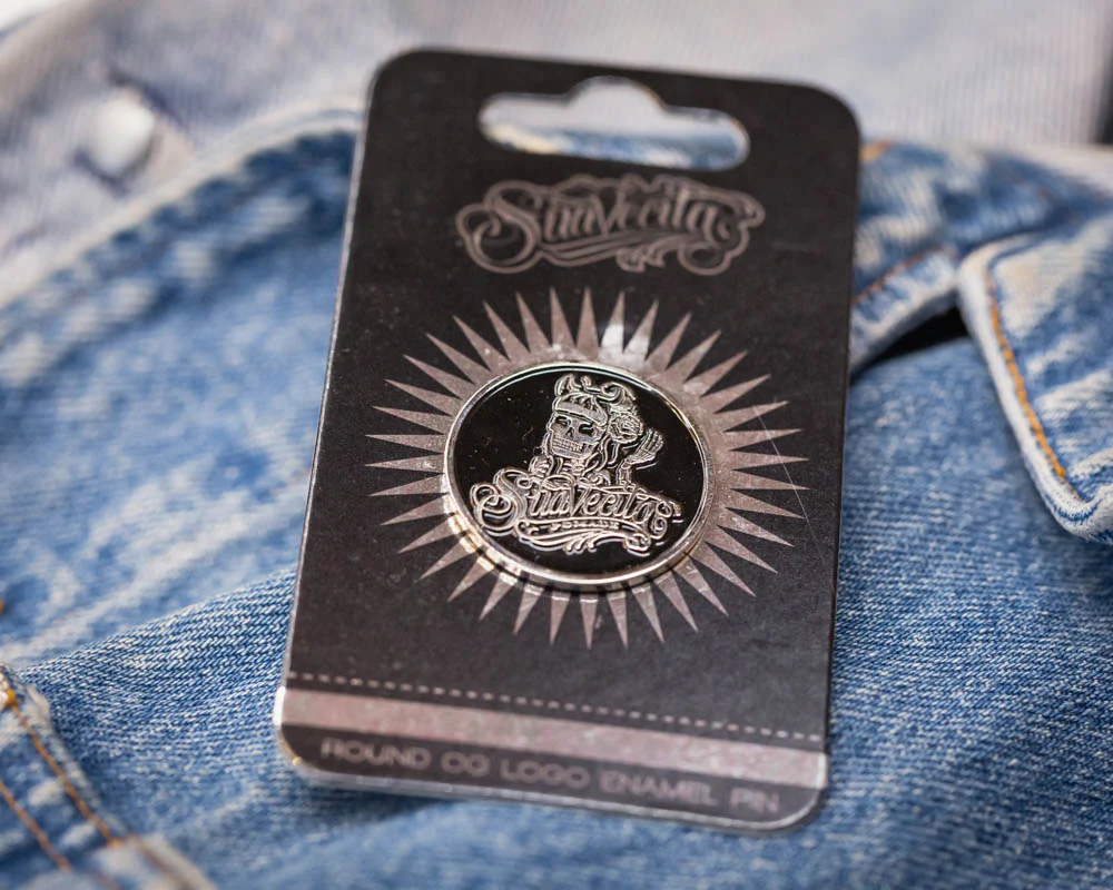 Round Suavecita OG Logo Enamel Pin - Silver - Image 3