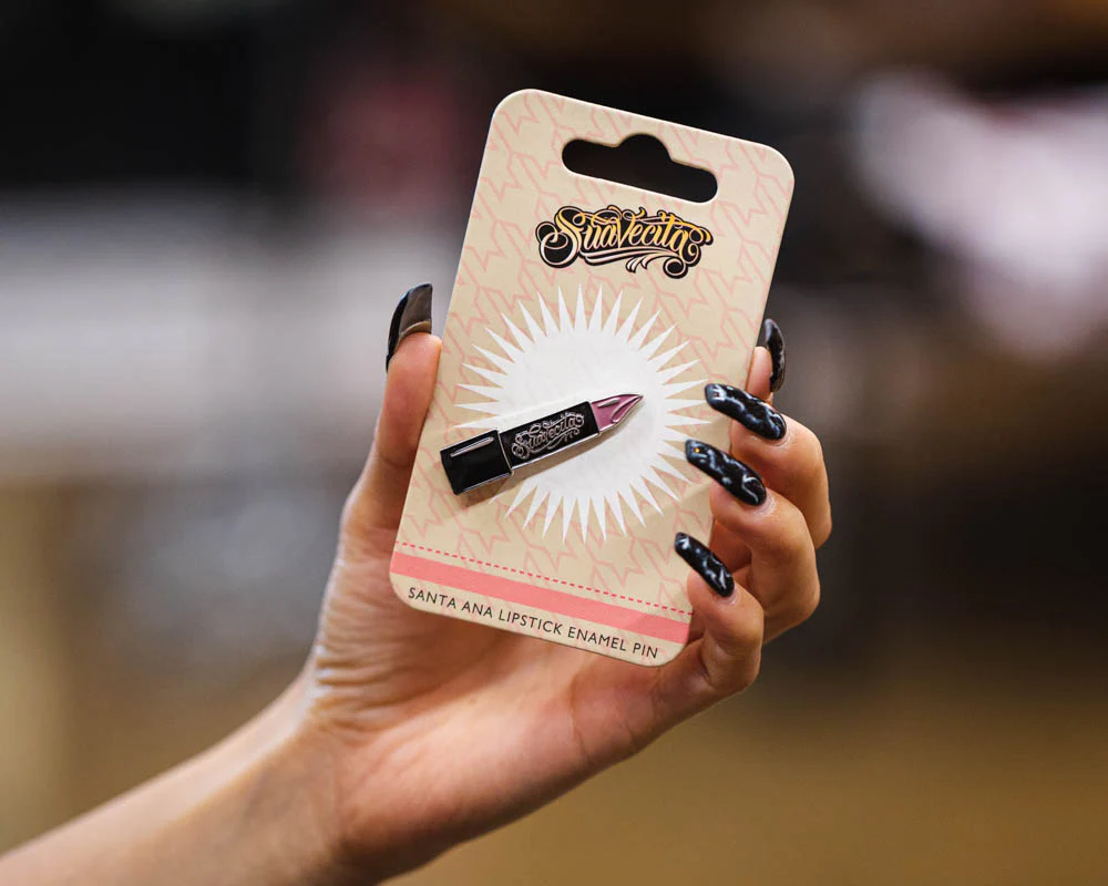 Santa Ana Lipstick Enamel Pin - Image 3