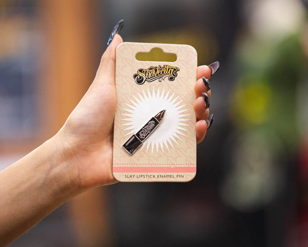 Slay Lipstick Enamel Pin - Image 3