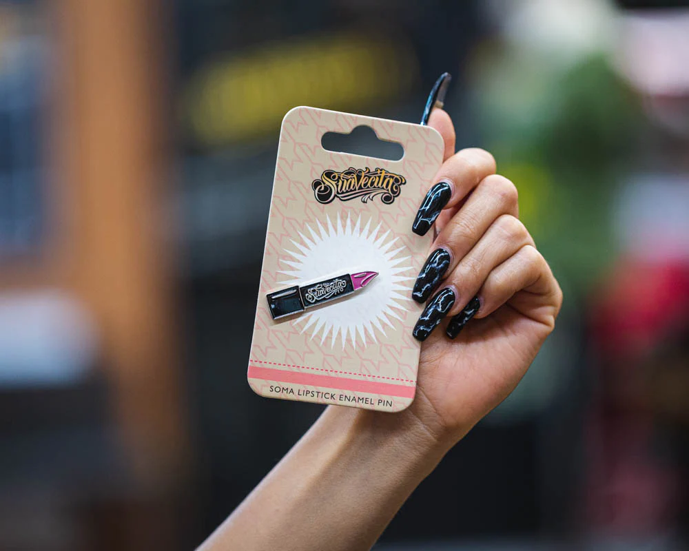 Soma Lipstick Enamel Pin - Image 3