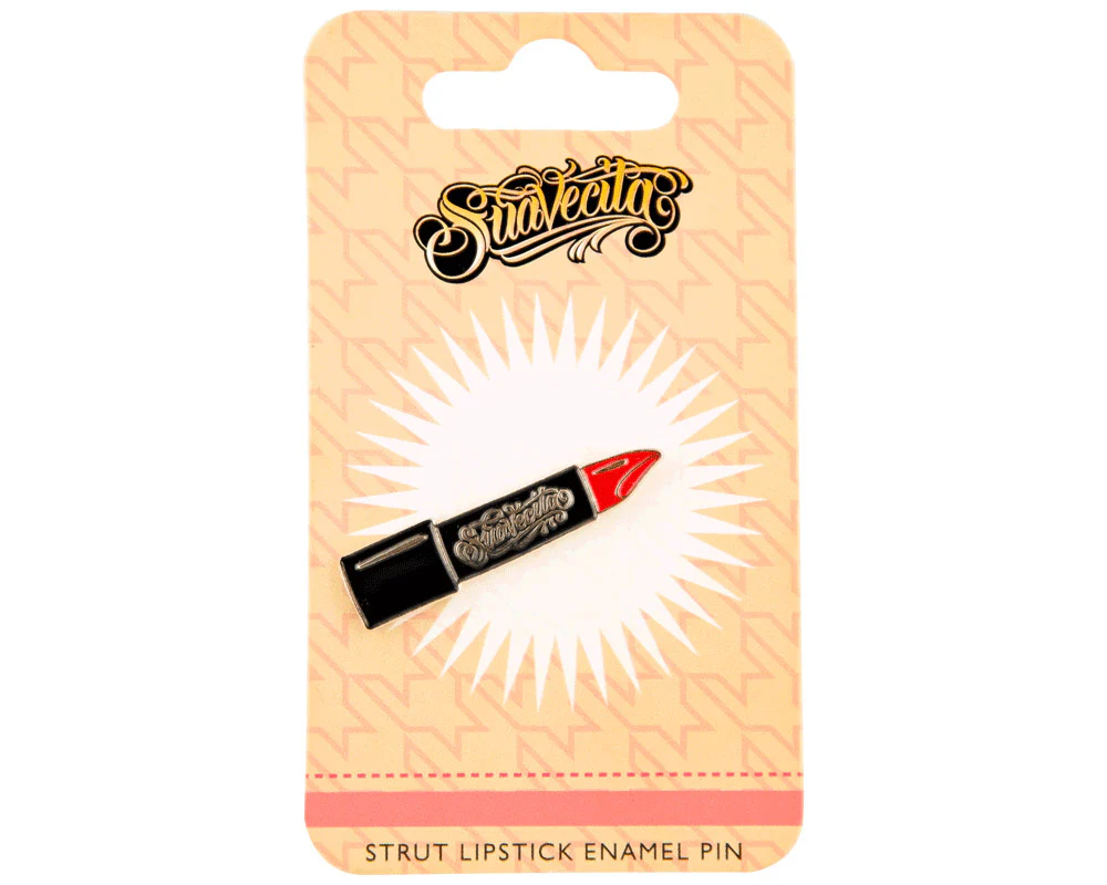 Strut Lipstick Enamel Pin