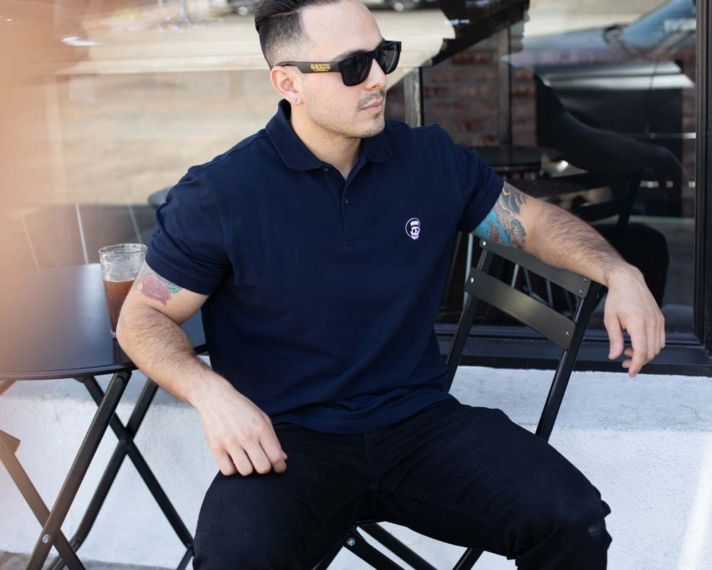 Suavecito Polo Shirt - Navy - Image 3