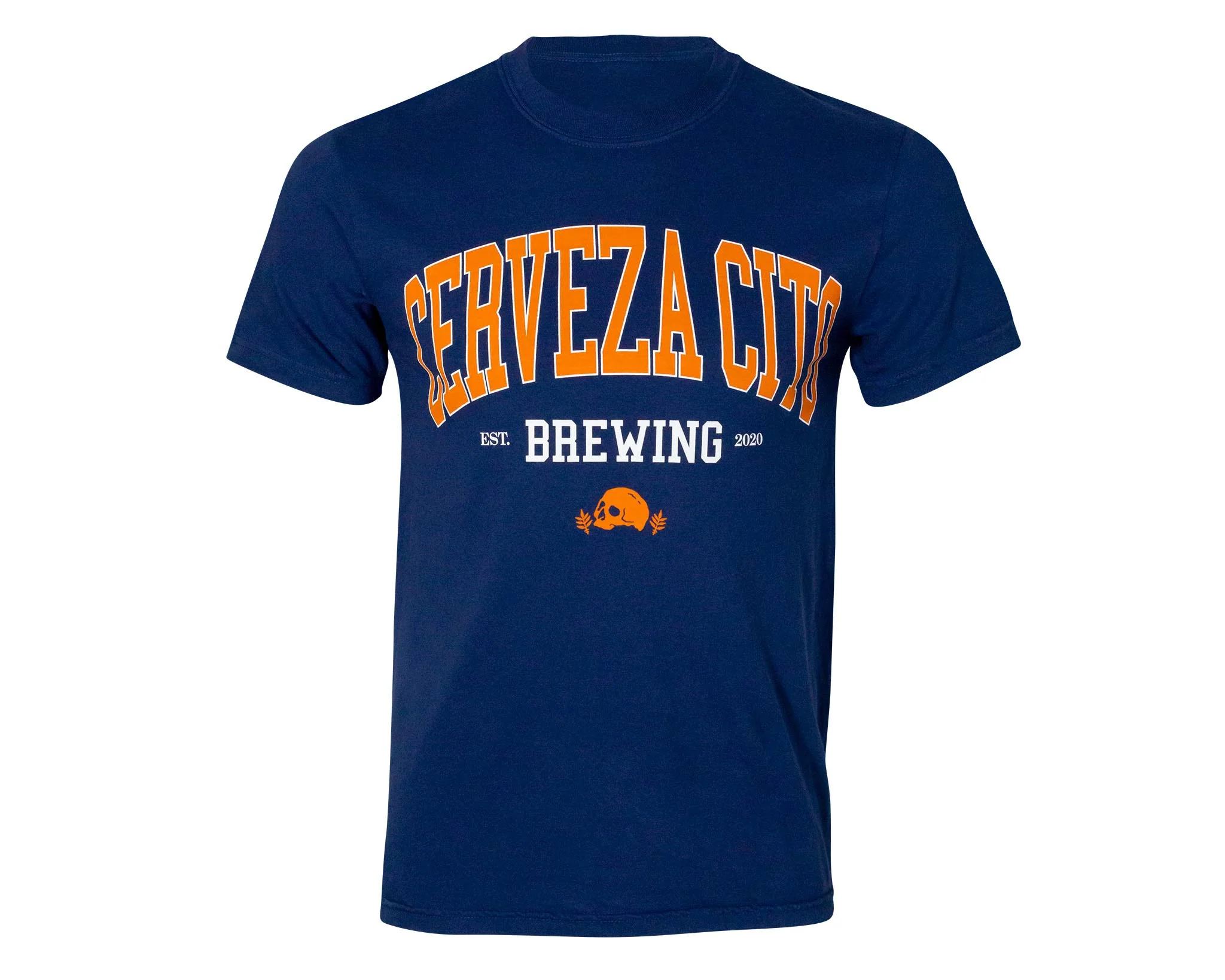 University Tee - Navy Orange