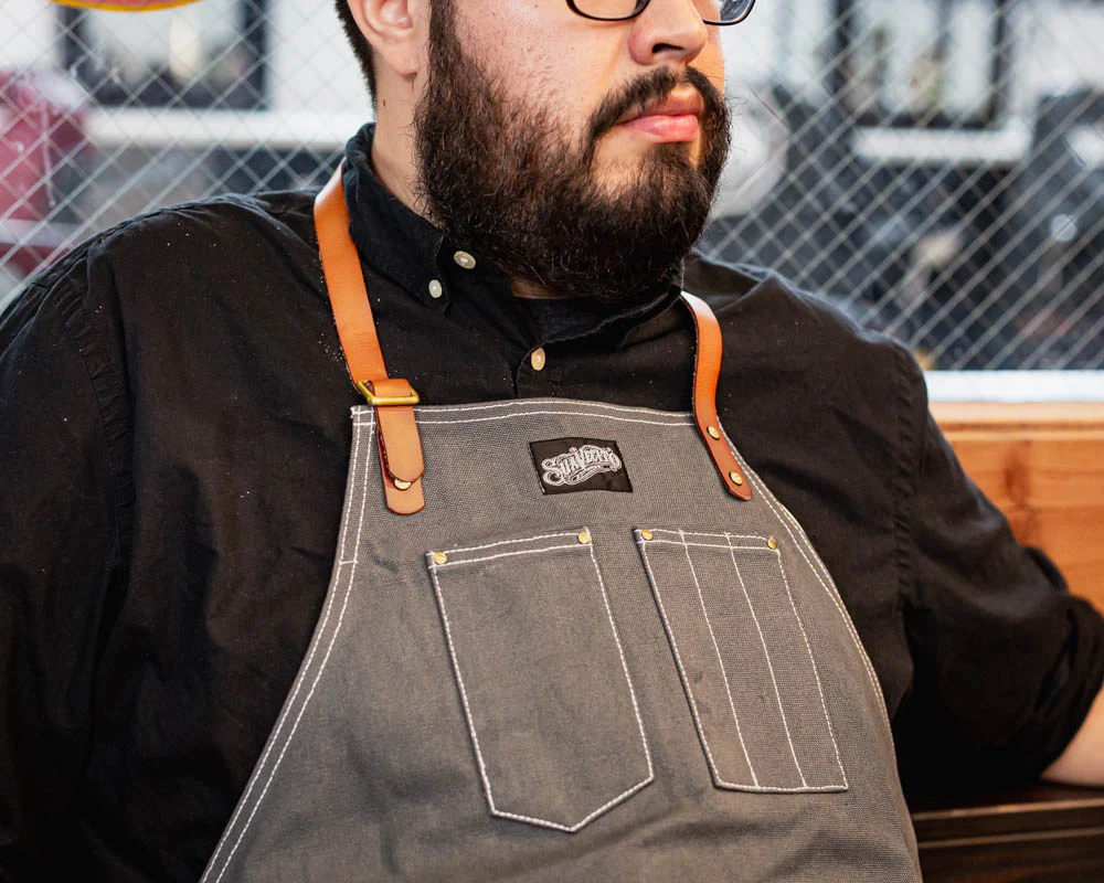 Work Apron Long - Gray - Image 2